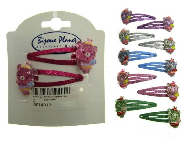 Clic clac glitter con pupazzetto blister pz. 2
