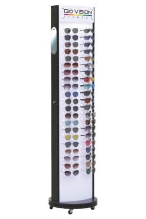 Espositore girevole da terra per occhiali da 84 paia cm. 45x45x188