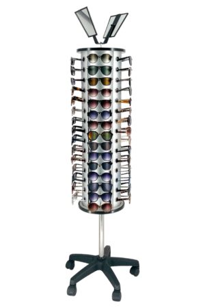 Espositore girevole da terra per occhiali da 60 paia cm. 48x48x158