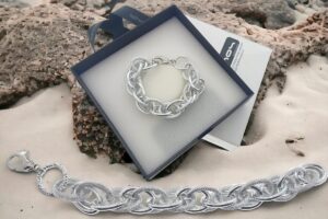 Bracciale catena alluminio maglia deluxe