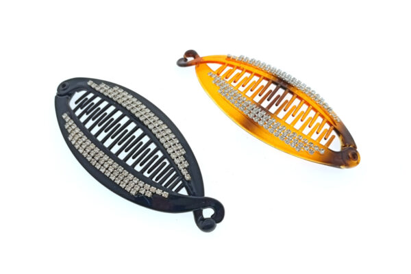 Fermacoda pesce strass acrilico cm. 12
