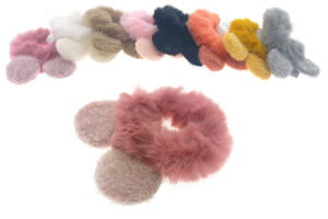 Elastico tessuto peluche con orecchie
