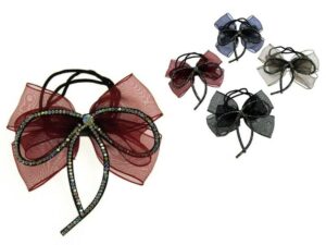 Elastico con doppio fiocco organza