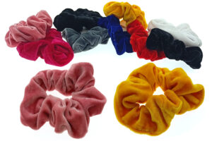 Fermacoda tessuto ciniglia colori moda