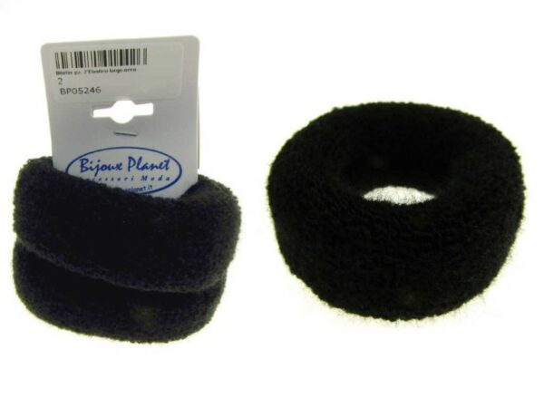 Elastico largo nero blister pz. 2