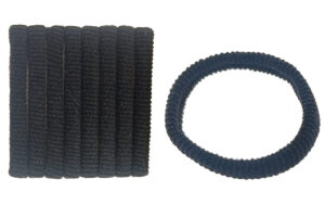 Elastico nero tubolare mm. 5 blister 8 pz.