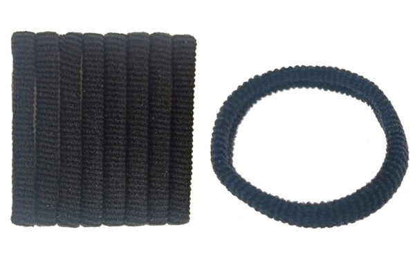Elastico nero tubolare mm. 5 blister 8 pz.