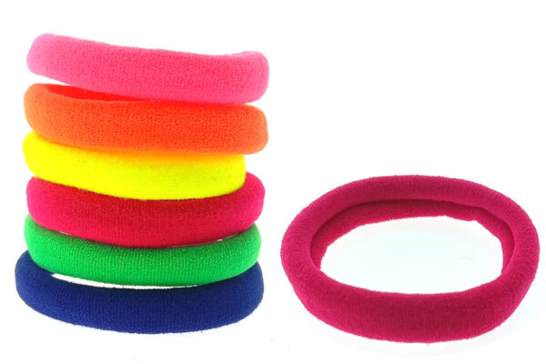 Elastico microfibra colorato tubolare mm. 10 blister 6 pz.