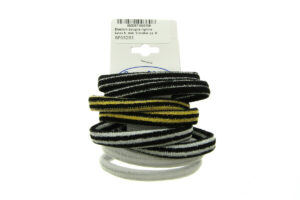 Elastico spugna righine lurex h. mm. 9 blister pz. 8
