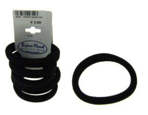 Elastico microfibra nero blister pz. 6