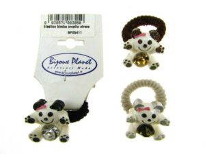 Elastico bimba orsetto strass