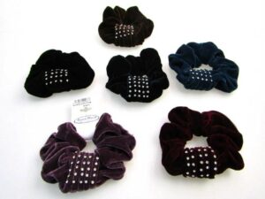 Fermacoda velluto e strass