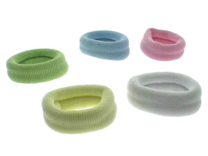 Elastico grande colori pastello 100% poliestere blister pz. 2