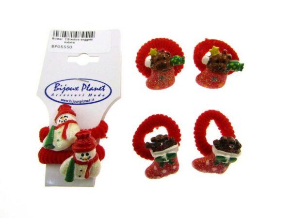 Elastico soggetti natalizi blister pz. 2