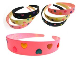 Cerchietto con pois e cuori