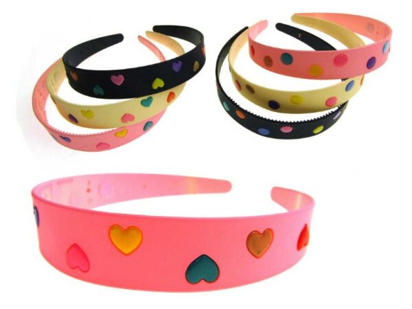 Cerchietto con pois e cuori