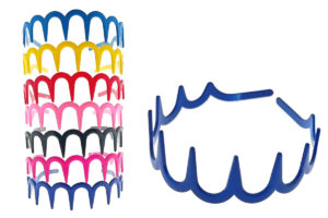 Cerchietto acrilico con denti colorato