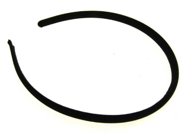 Cerchietto tessuto nero cm. 1