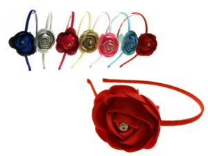 Cerchietto fiore e strass