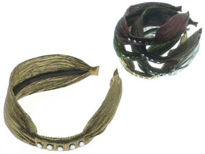Cerchietto tessuto e strass