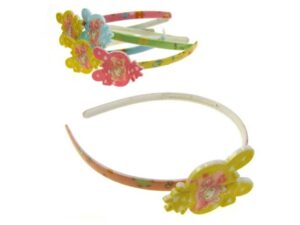 Cerchietto baby con coniglietta acrilico con dentini