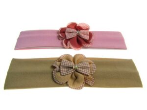 Fascia bimba fiore fiocco e strass