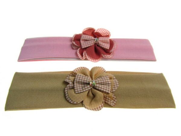 Fascia bimba fiore fiocco e strass