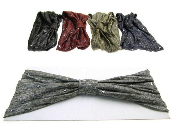 Fascia incrociata lurex con stelline