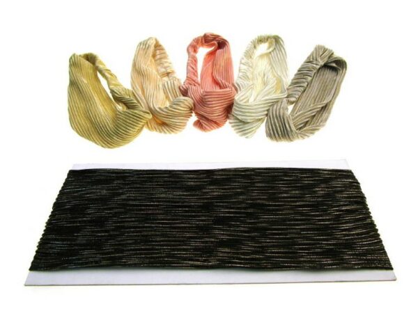Fascia bandana deluxe incrociata tessuto lurex pliss?