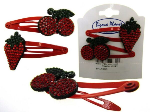 Clic clac rossa fragola e ciliegie blister pz. 2
