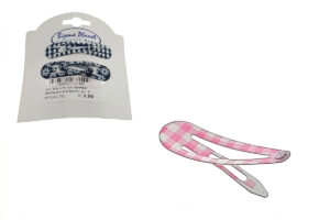 Clic clac cm. 3,0 stampa fiori/quadretti blister pz. 4