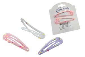 Clic clac smaltata con pailletes cm. 6 blister pz. 2