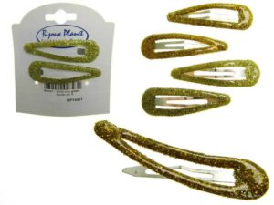 Clic clac glitter dorata cm. 5 blister pz. 2