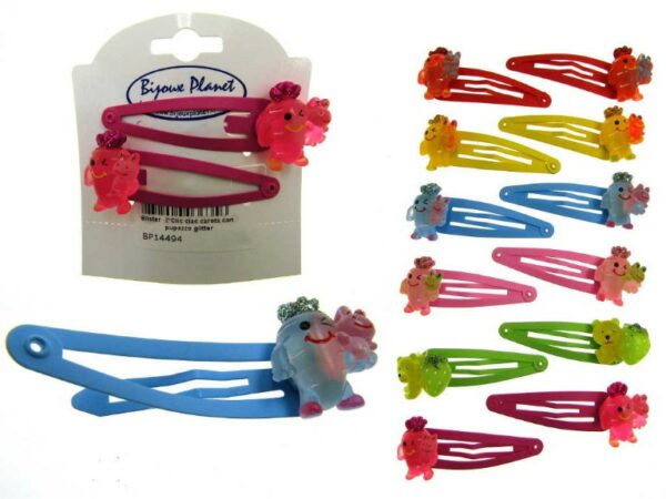 Clic clac carota con pupazzo glitter blister pz. 2