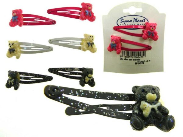 Clic clac con orsetto cm. 4,2 blister pz. 2