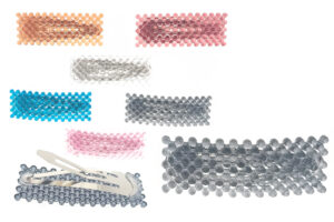 Clic clac rettangolare sfere acrilico colorate cm. 7,5