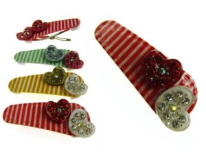 Clic clac cuori strass cm. 4.5