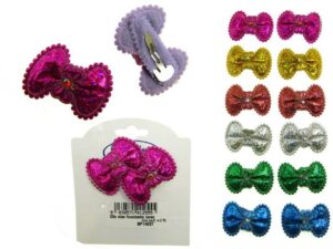 Clic clac fiocchetto lurex cm. 3 blister pz. 2