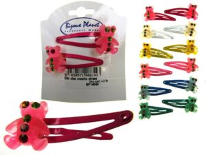 Clic clac orsetto strass blister pz. 2
