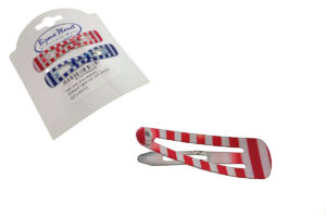 Clic clac mini metallo stampa righe cm. 3,0 blister pz. 4
