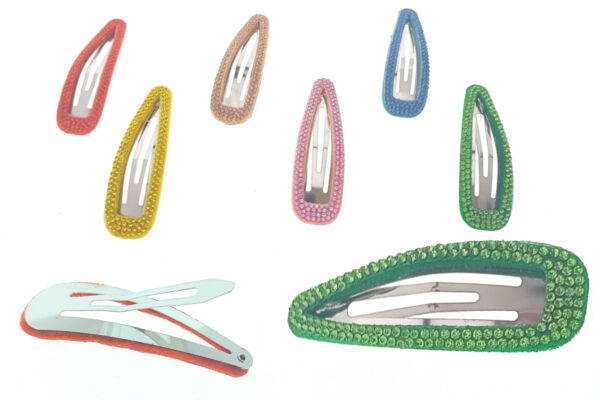 Clic clac goccia profilo strass colorata cm. 7