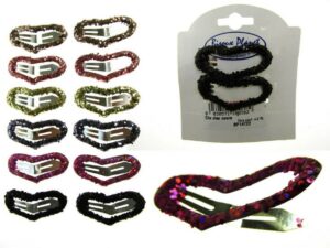 Clic clac cuore glitter cm. 4,0 blister pz. 2