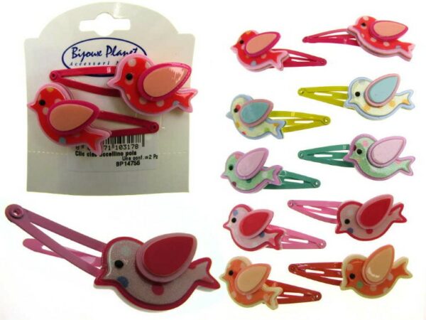 Clic clac uccellino pois blister pz. 2