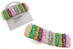 Clic clac rettangolare baguettes glitter cm.8