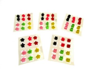 Card 12 pinzette colorate mm. 12 forme varie