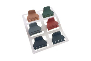 Pinzetta acrilico colori invernali cm. 3 card 6 pz.