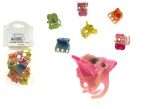 10 pinzette cuore glitter cm. 1,5