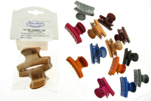 Pinza acrilico vernice met. cm. 3 colori scuri blister pz. 2