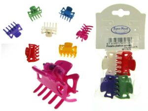 Pinzetta plastica colorata cm. 2.5 blister pz. 4