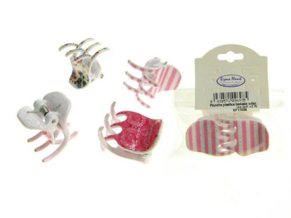 Pinzetta plastica fantasia color. cm. 2.2 blister pz. 2